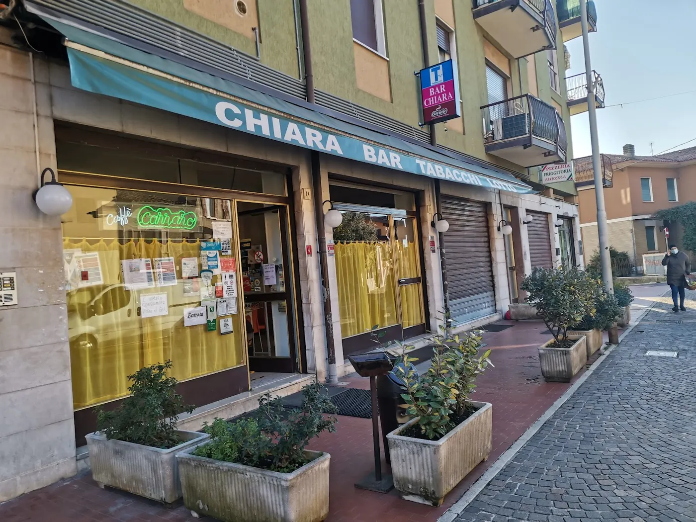 Sala slot interna di Bar Chiara, stanza dedicata alle macchinette